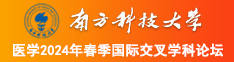 嗯啊骚货发浪视频南方科技大学医学2024年春季国际交叉学科论坛